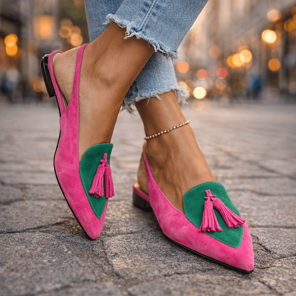 Delisia - Sandalias artesanales con flecos
