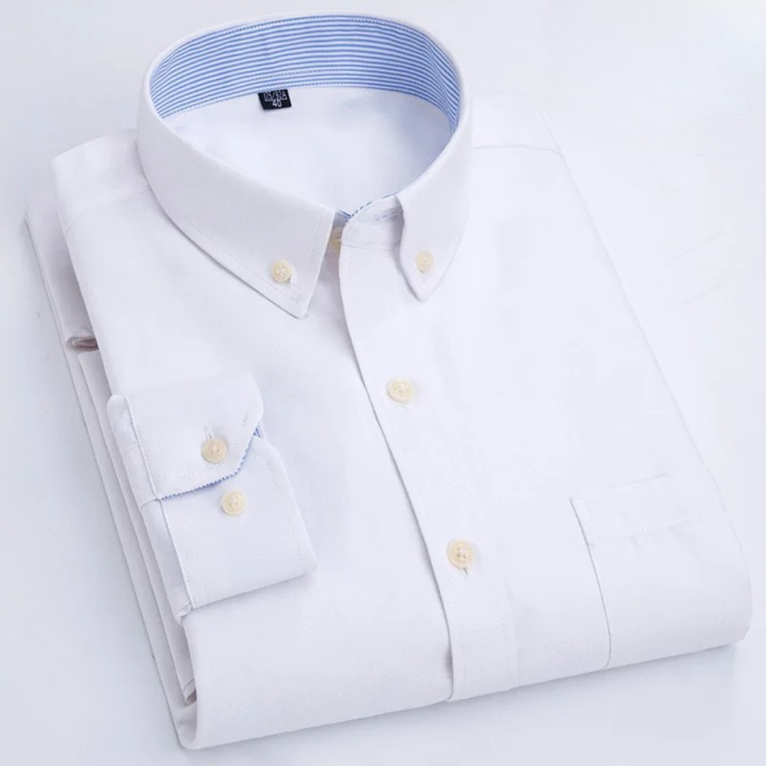 Edison - Camisa premium de manga larga con botones
