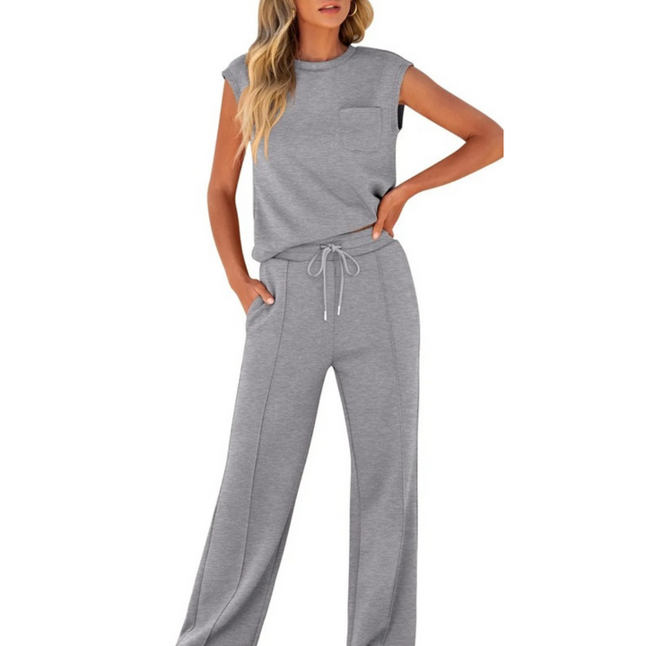 Floriana - Elegante conjunto informal de dos piezas