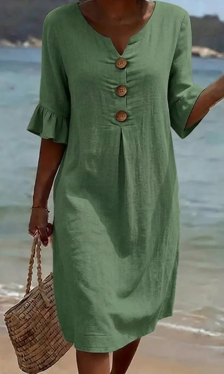 Jonquil - Vestido casual con botones al frente