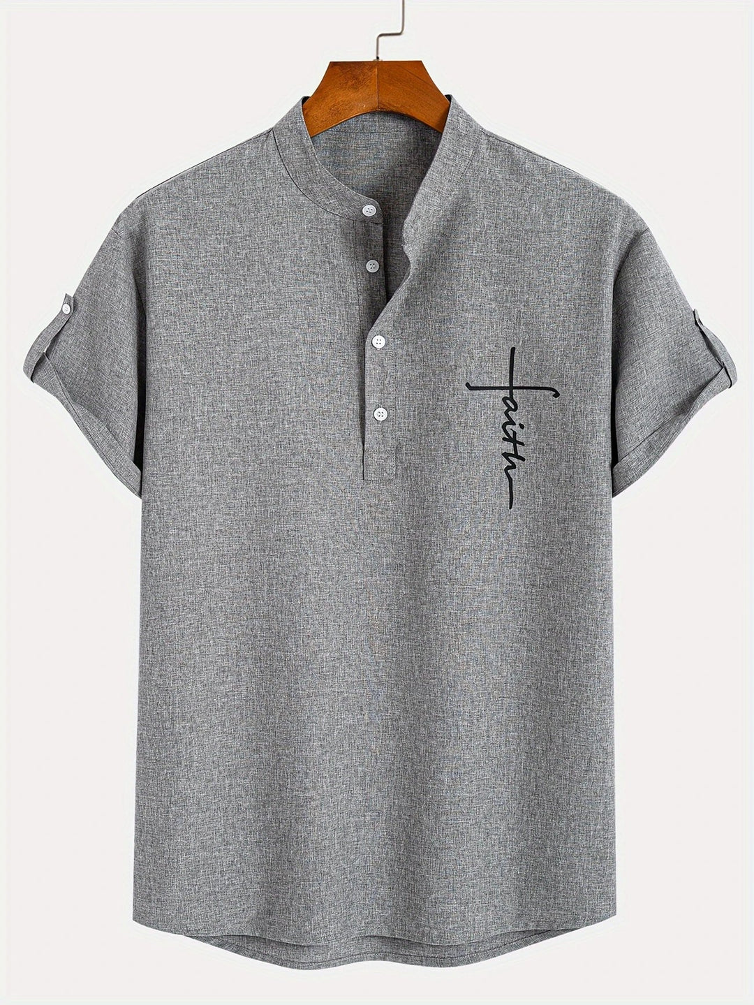 Harlan - Camisa texturizada de cuello alto