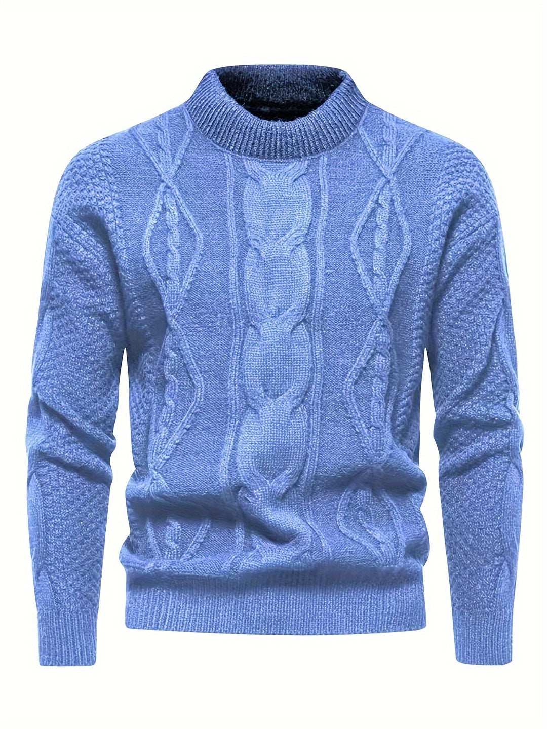 Kael - Suéter de punto trenzado con cuello semi alto