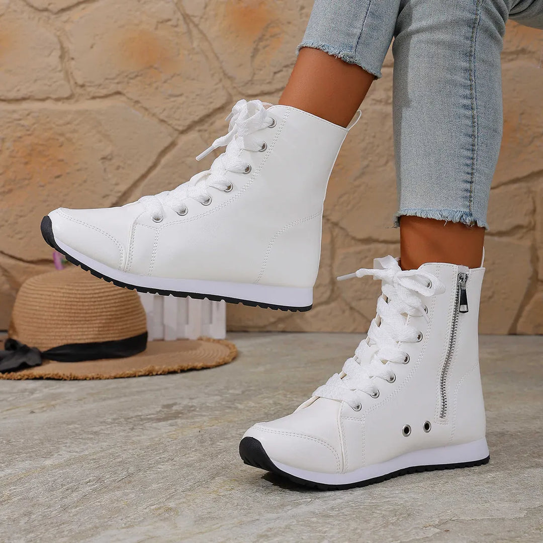 Deloriane - Botines casuales con agujetas