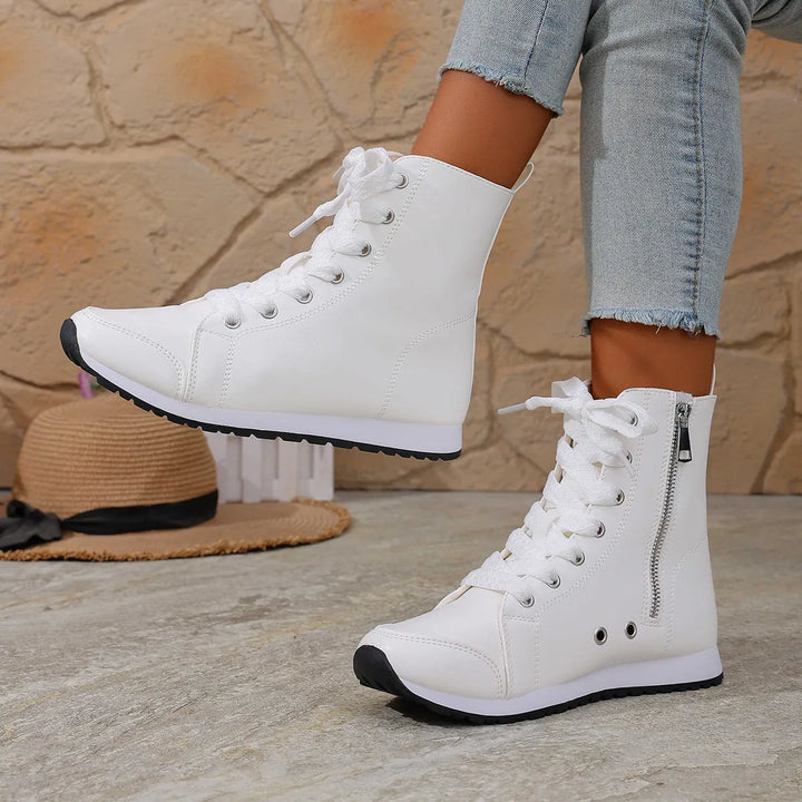 Deloriane - Botines casuales con agujetas