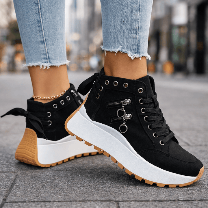 Celestia - Tenis de plataforma acolchados