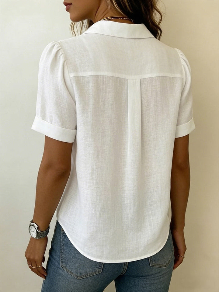 Ionea - Camisa de manga corta abotonada