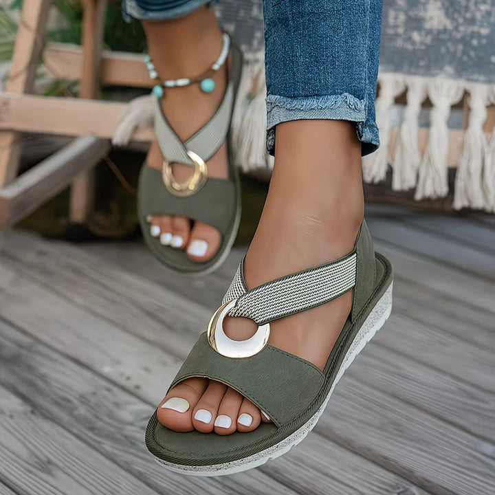Maisie - Sandalias planas acolchonadas