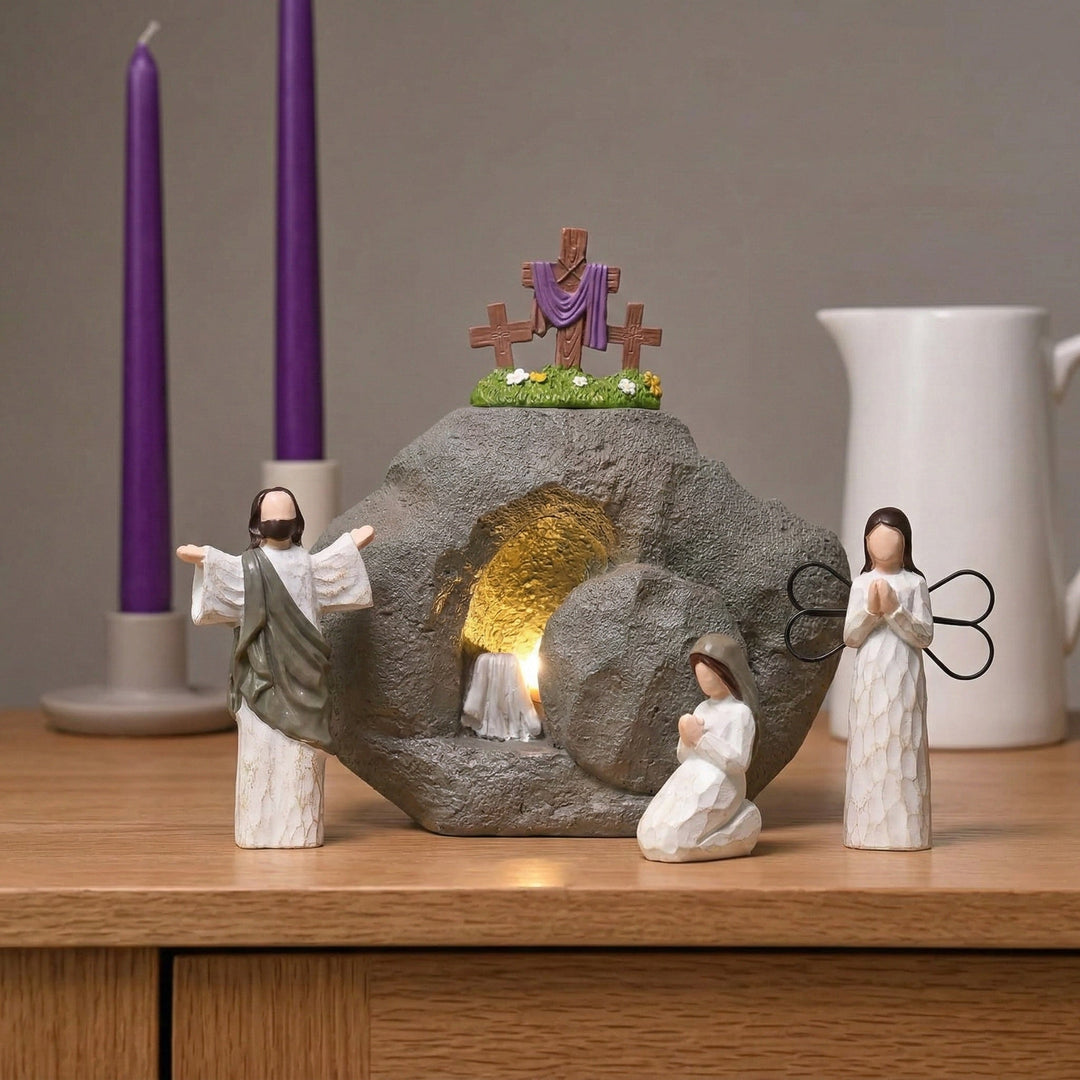 Celinea - Set decorativo de escena de la Resurrección de Pascua