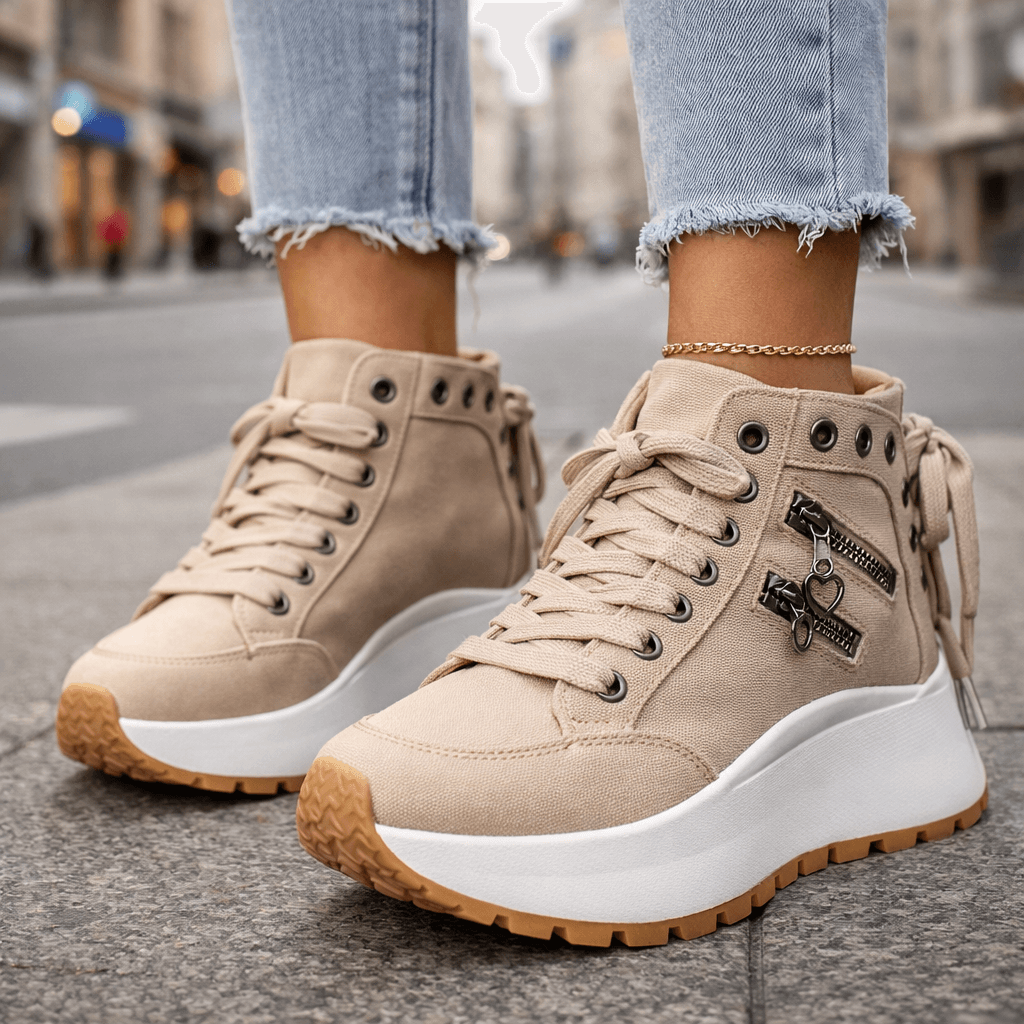 Celestia - Tenis de plataforma acolchados