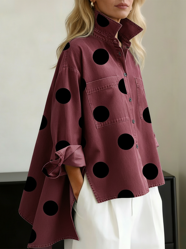 Kelsey - Blusa bordada, suave al tacto