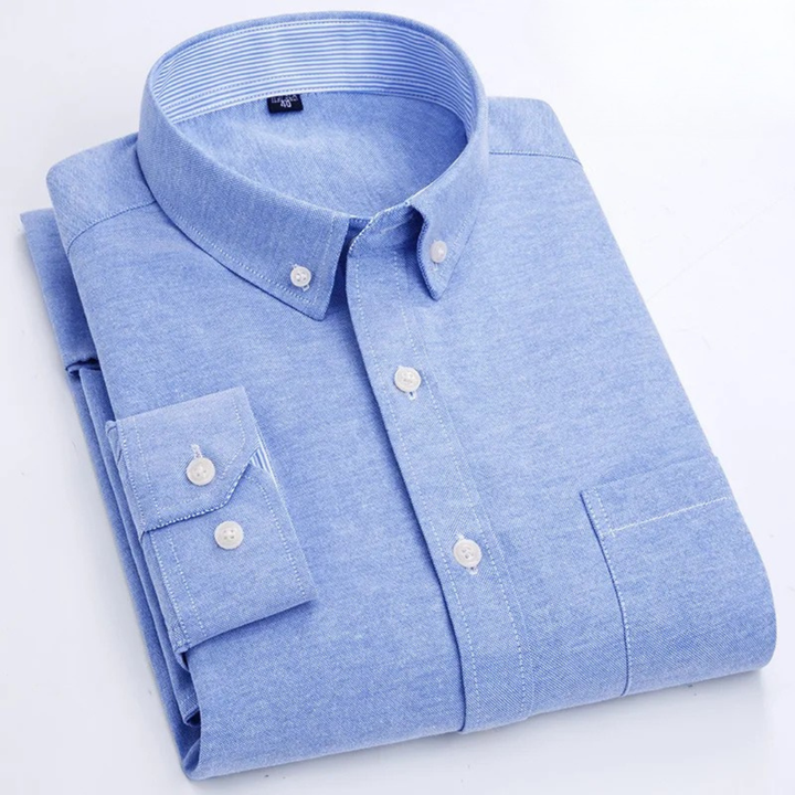 Edison - Camisa premium de manga larga con botones