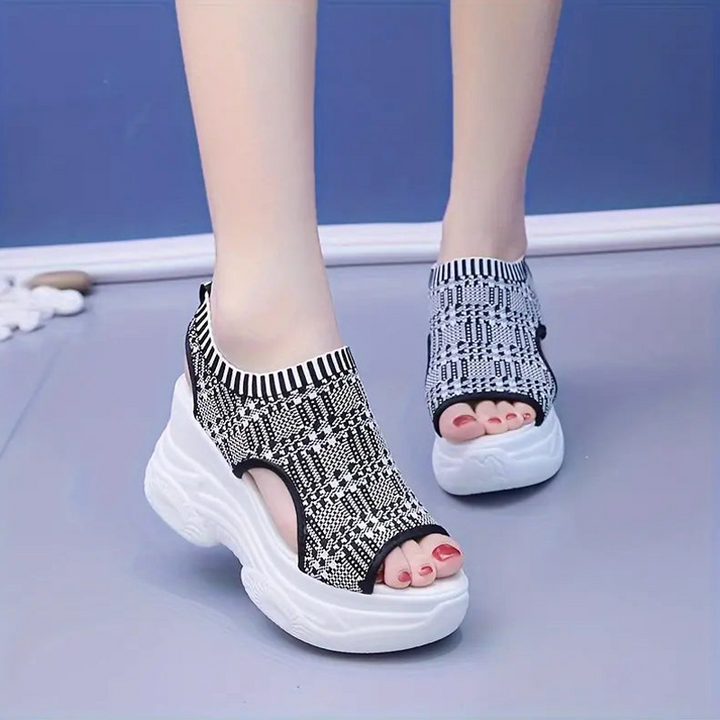 Calina - Sandalias de plataforma de punta abierta