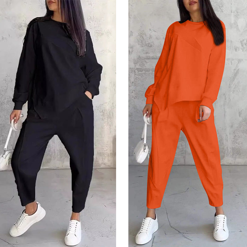 Eulavie - Conjunto lounge oversize de tacto suave