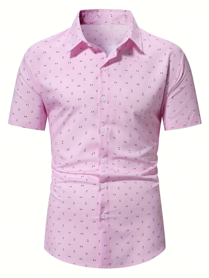 Rowen - Camisa de manga corta de tacto suave estampada