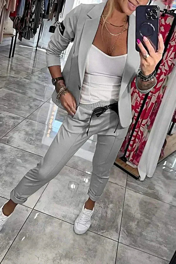 Devora - Conjunto de dos piezas casual elegante