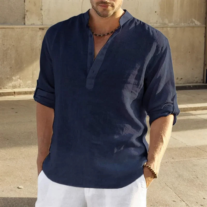 Austin - Top de manga larga suave al tacto
