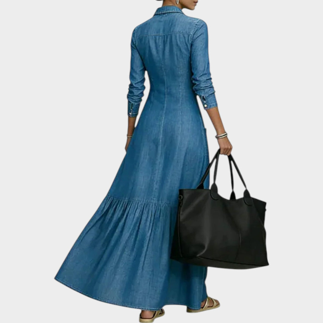Mavira - Vestido maxi suave al tacto