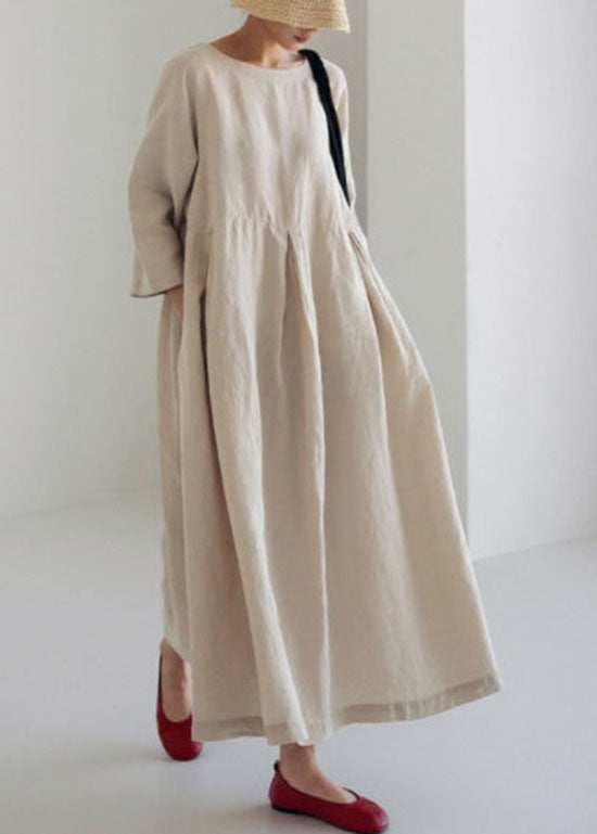 Olive - Vestido de patchwork color oliva