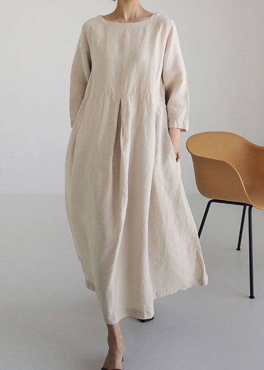 Olive - Vestido de patchwork color oliva