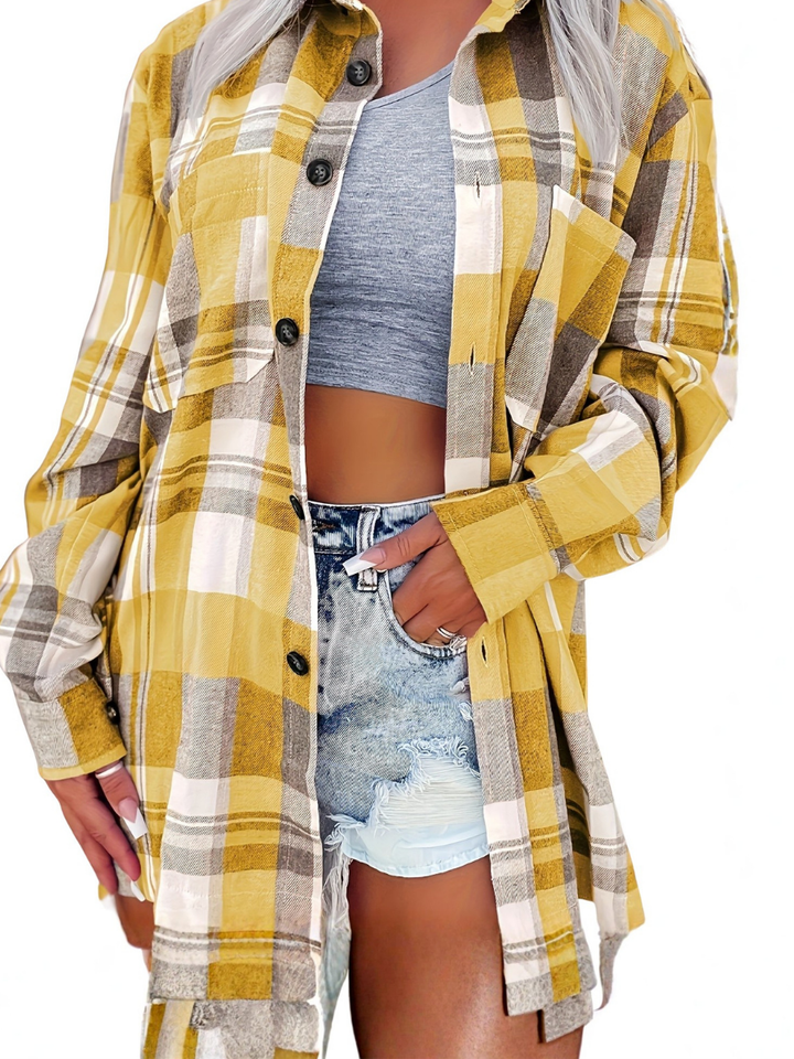 Annora - Sobrecamisa de cuadros casual