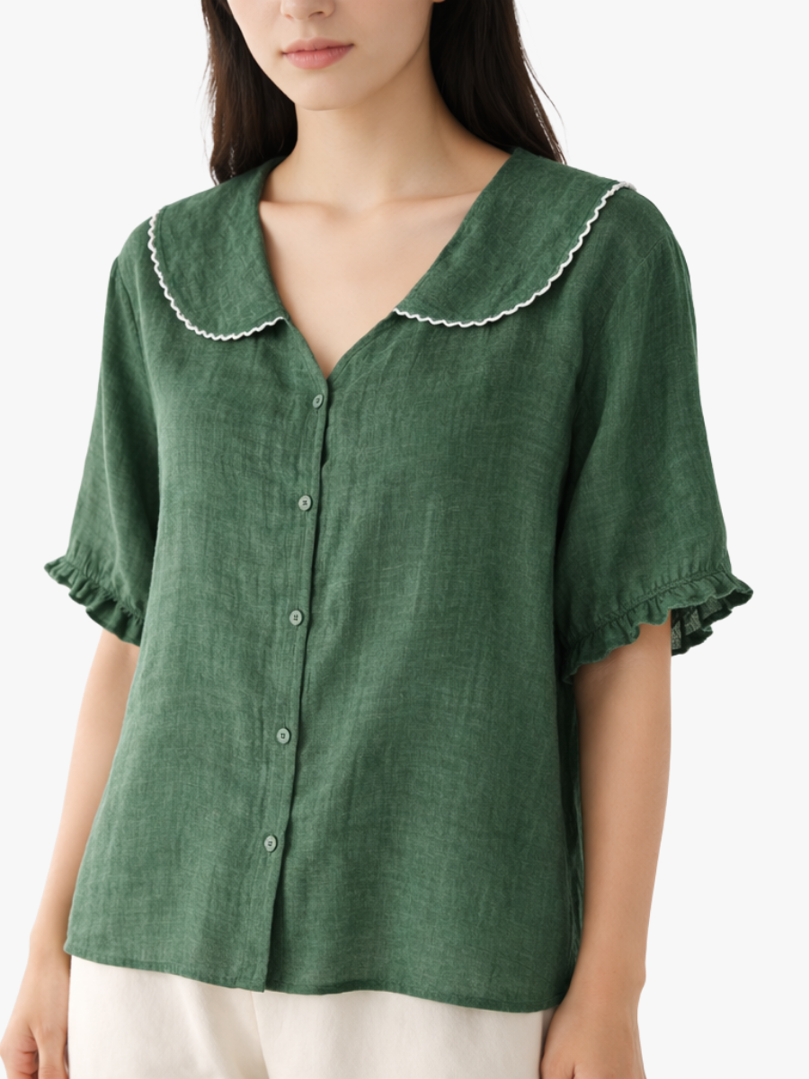 Ceryssa - Blusa de tacto suave