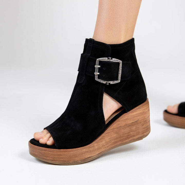 Briseida - Botines con cuña abiertos elegantes