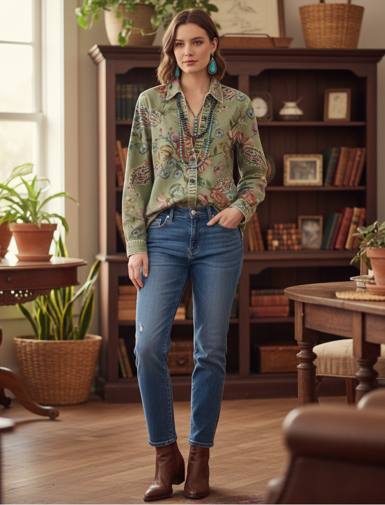 Narella - Blusa de manga larga con tacto suave