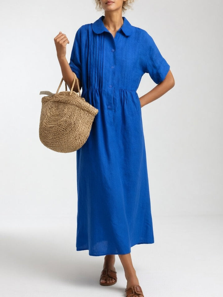 Jorisa - Vestido midi de manga corta
