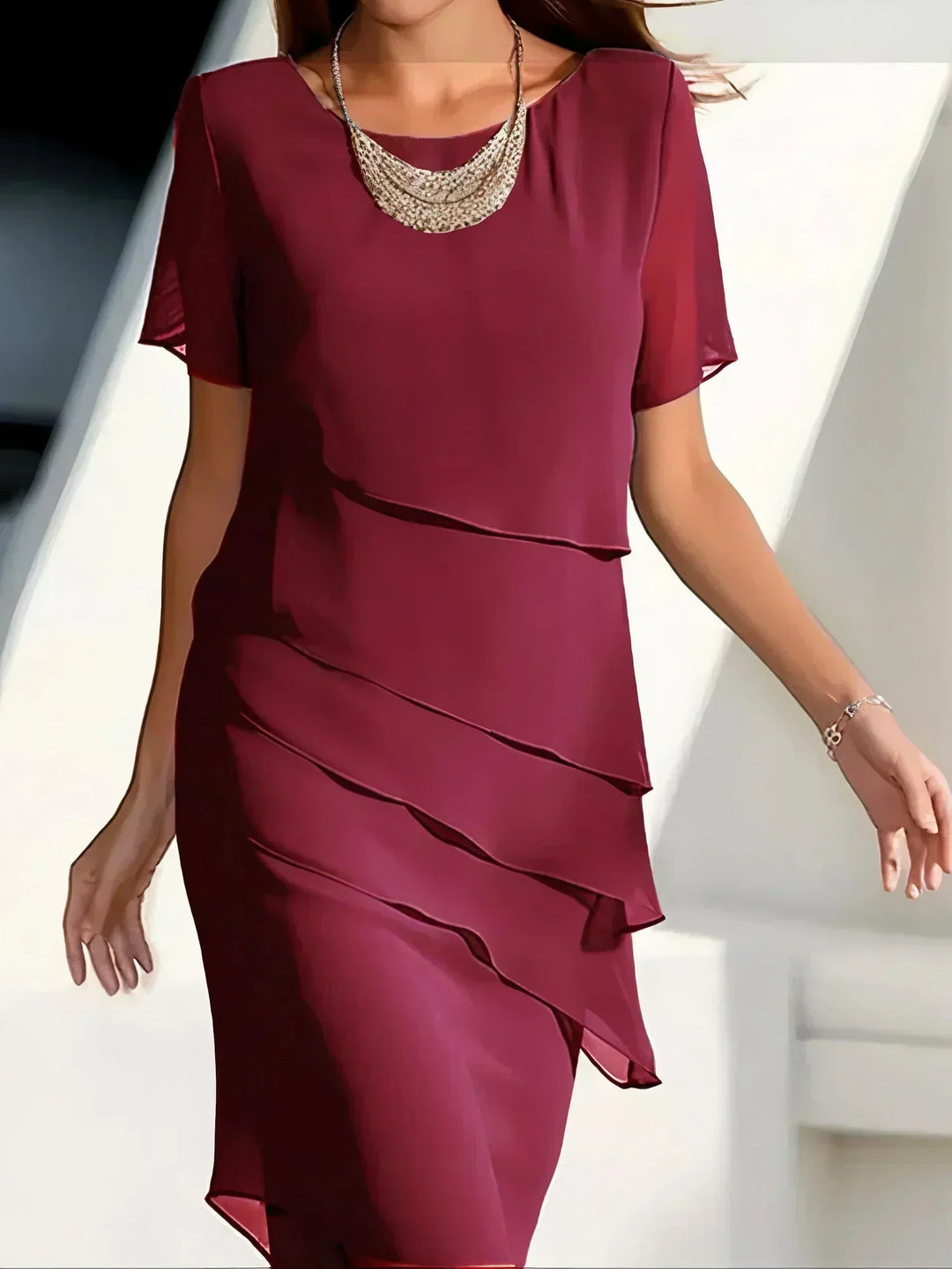 Raveira - Vestido drapeado de tacto suave