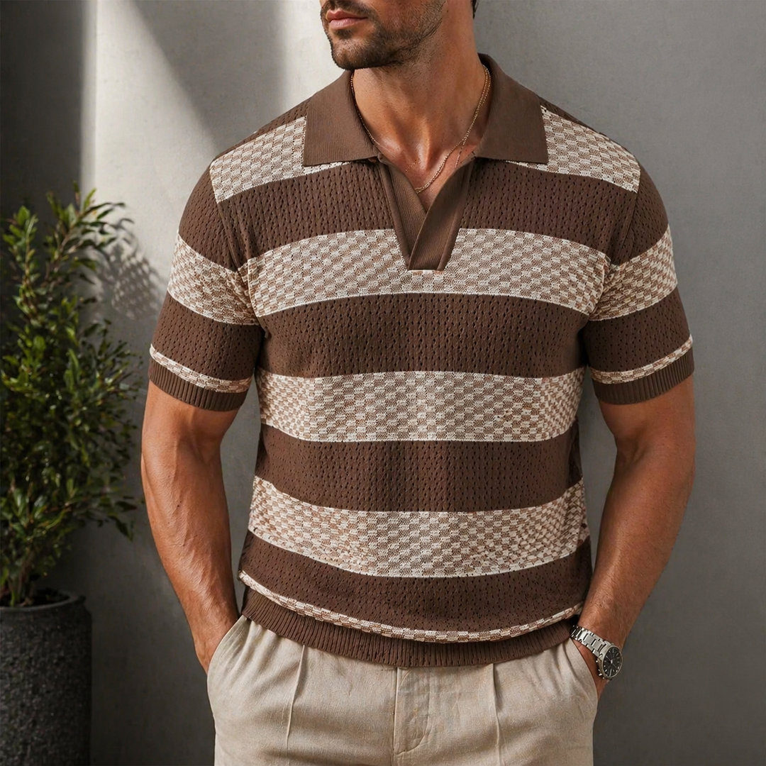 Alden - Polo de tejido texturizado