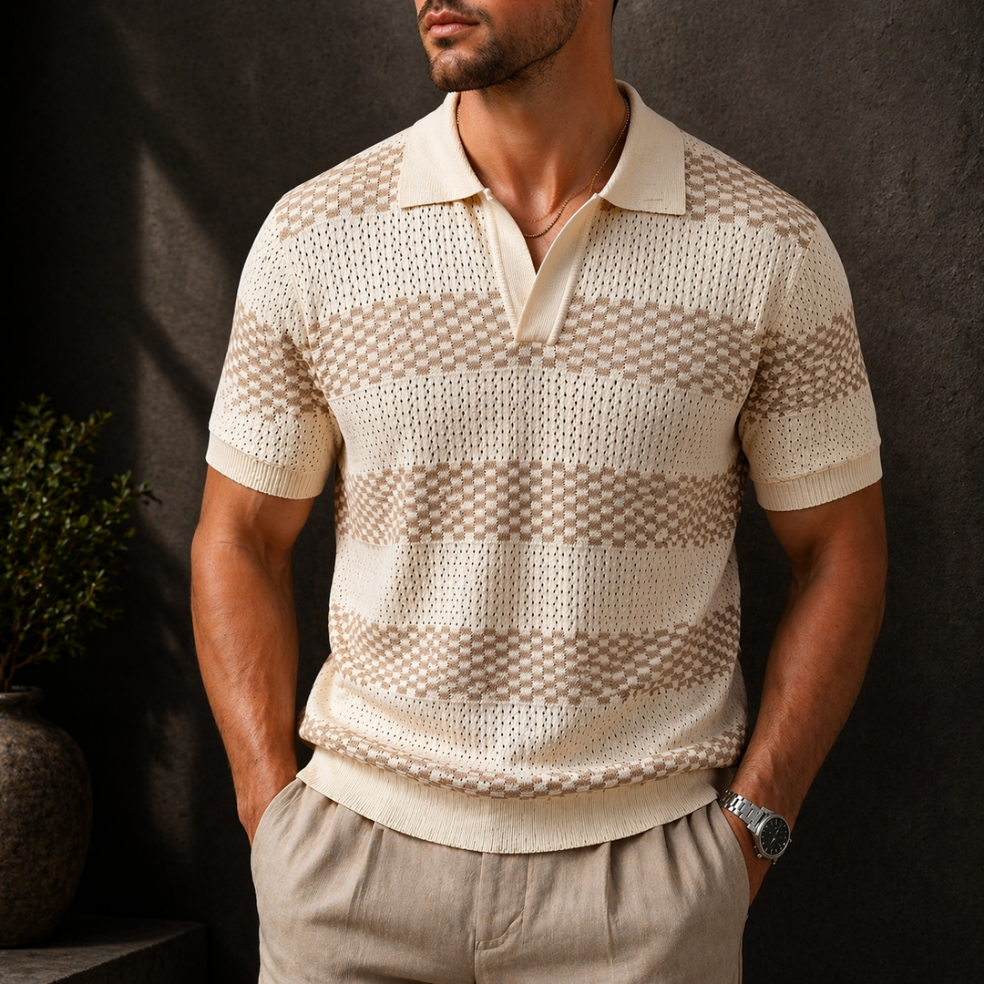 Alden - Polo de tejido texturizado