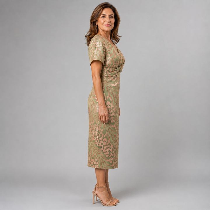 Bellisse - Vestido midi texturizado