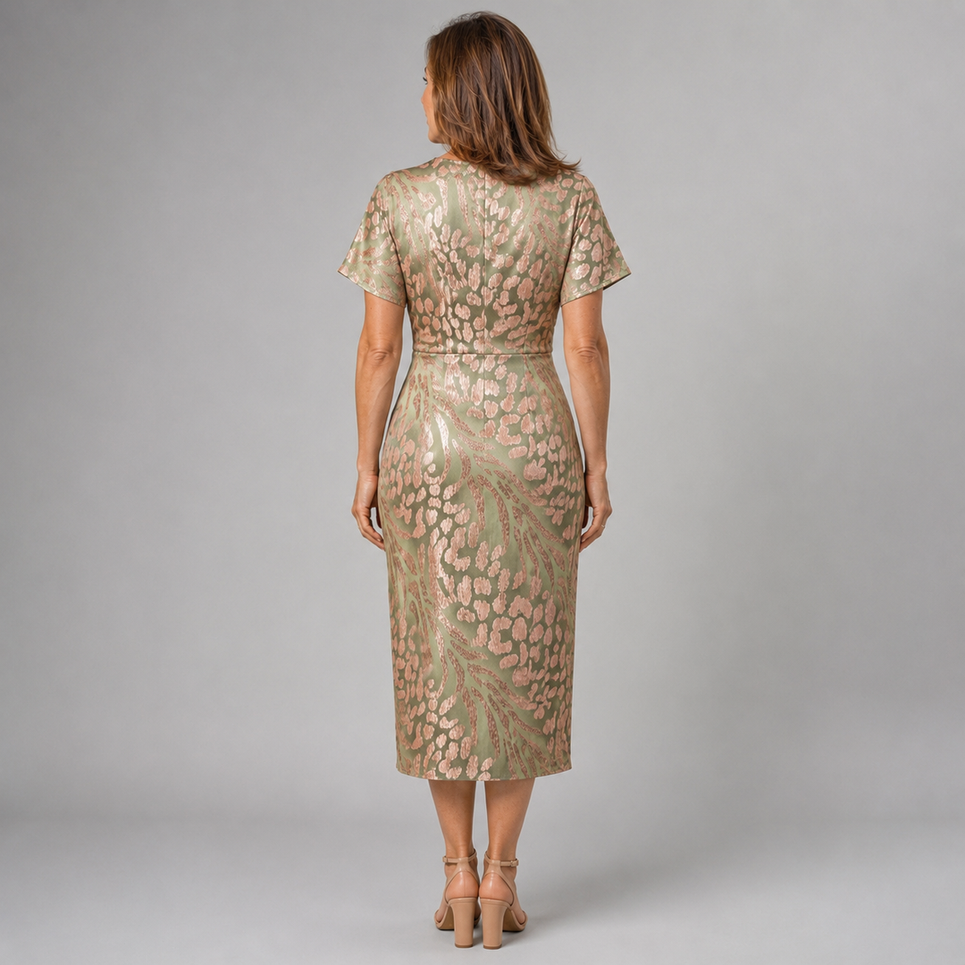 Bellisse - Vestido midi texturizado