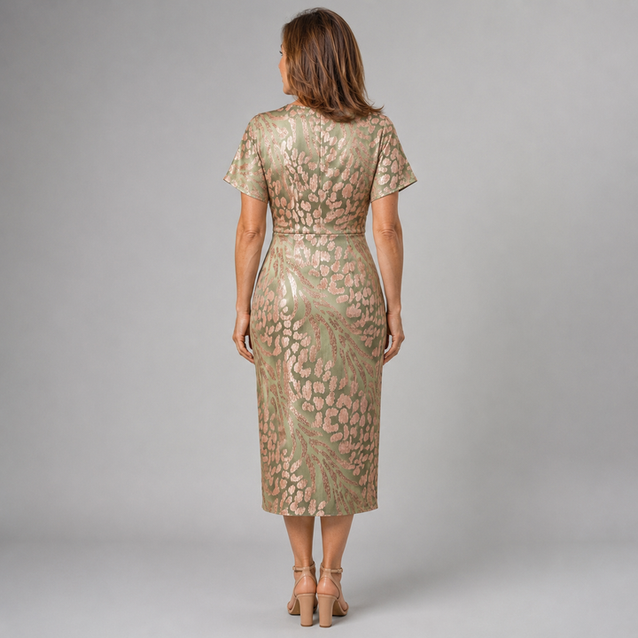 Bellisse - Vestido midi texturizado