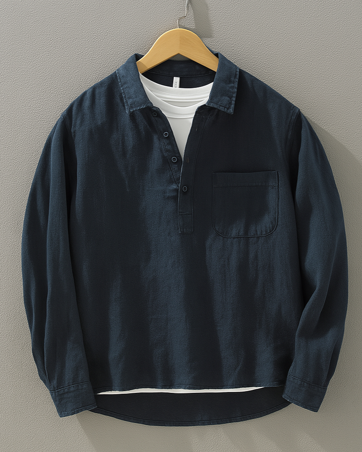 Edison - Camisa popover elegante y casual