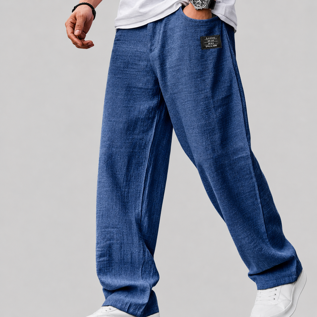 Ashwin - Pantalón de lino con corte relajado