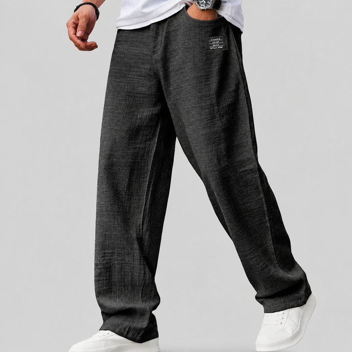 Ashwin - Pantalón de lino con corte relajado
