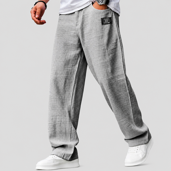 Ashwin - Pantalón de lino con corte relajado