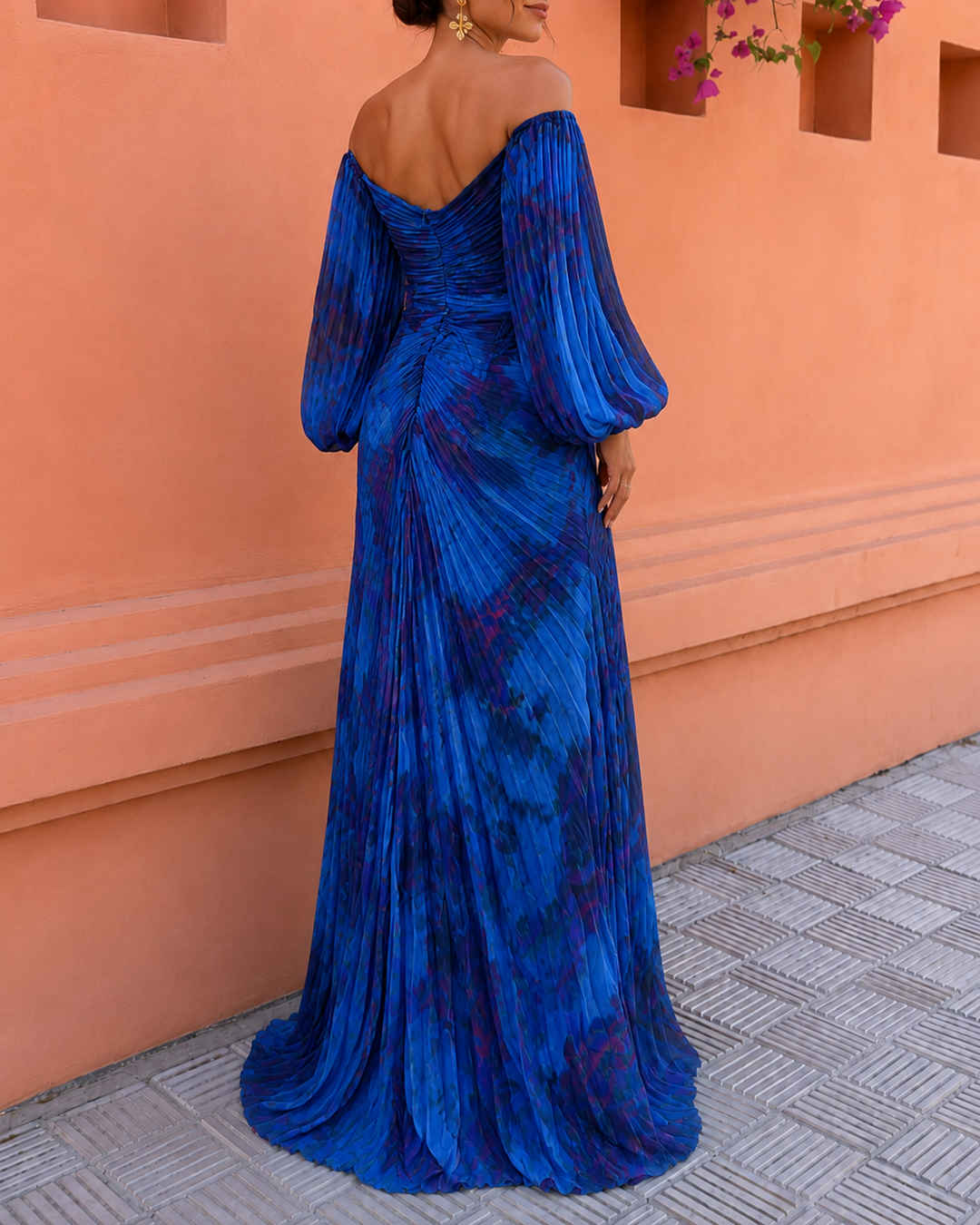 Avalora - Vestido maxi floral elegante