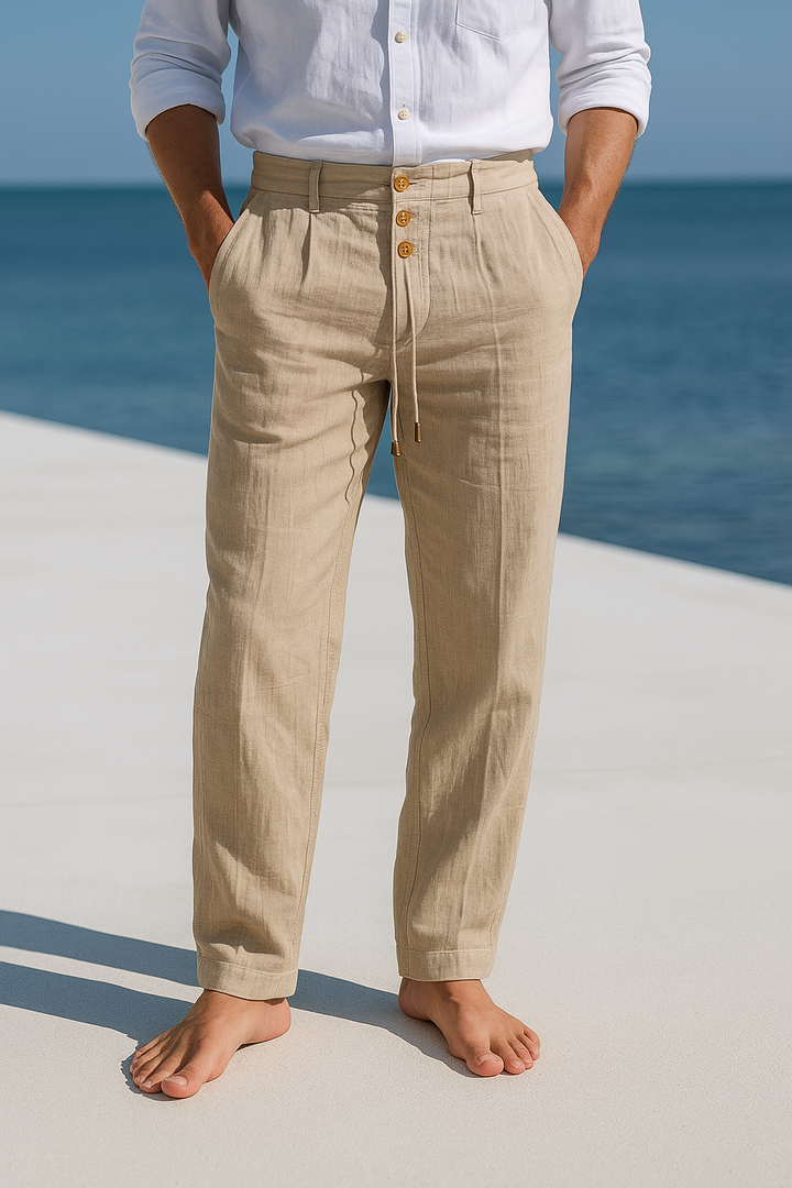 Kenneth - Pantalón ligero de lino