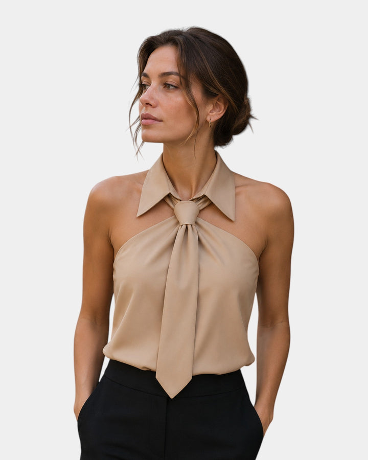 Piper - Blusa elegante con cuello halter