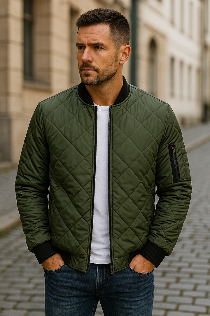 Tanner - Chamarra bomber acolchada