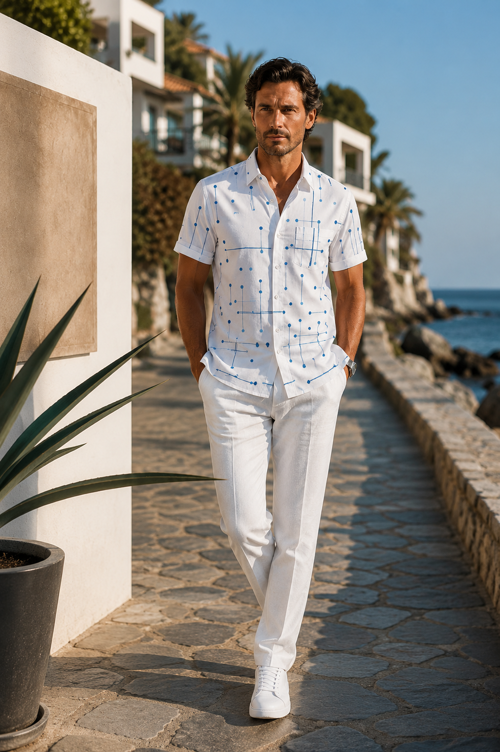 Norbridge - Camisa de playa suave al tacto para hombre