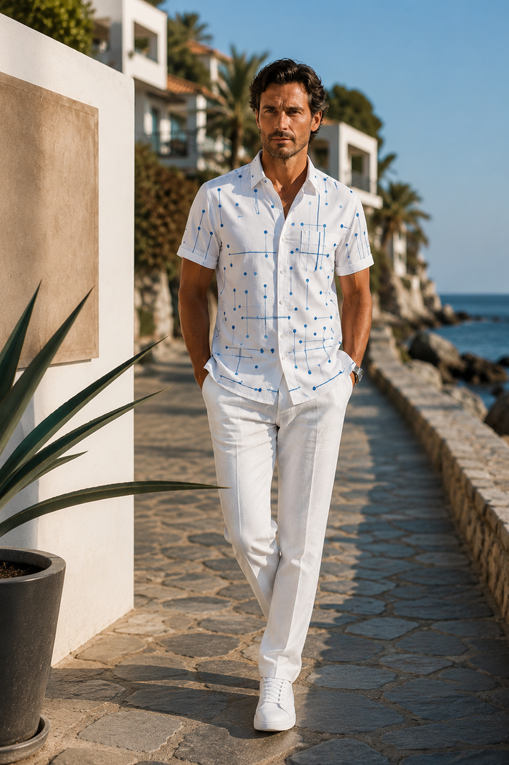 Norbridge - Camisa de playa suave al tacto para hombre