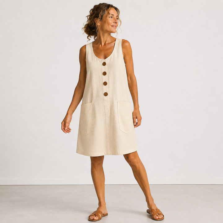 Rosamonde - Vestido de lino veraniego y fresco