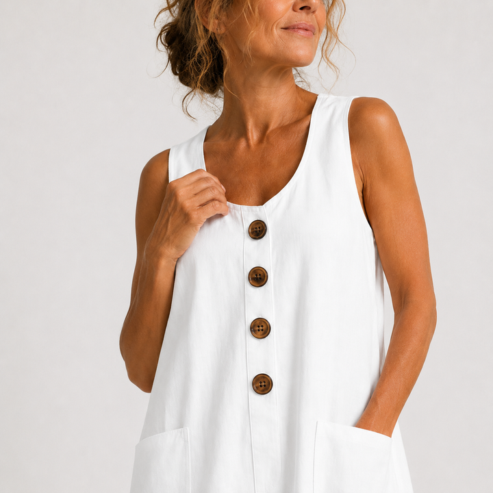 Rosamonde - Vestido de lino veraniego y fresco