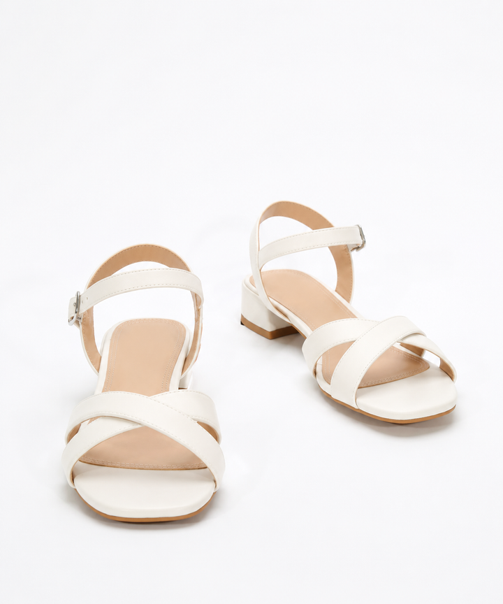 Abrielle - Sandalias elegantes de tacón bajo