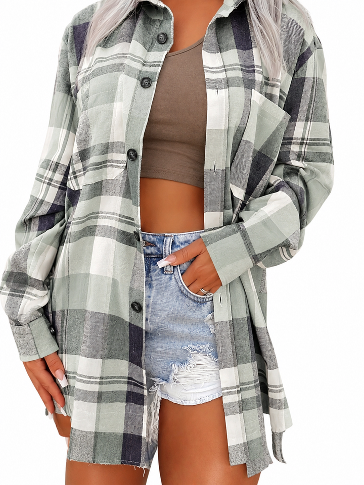 Annora - Sobrecamisa de cuadros casual