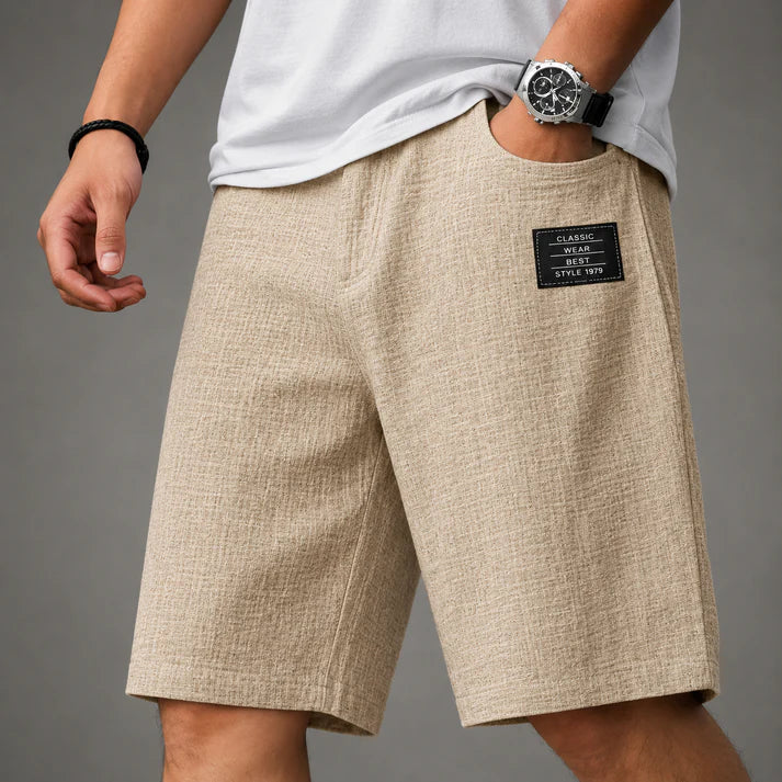 Caelan - Shorts de lino fino