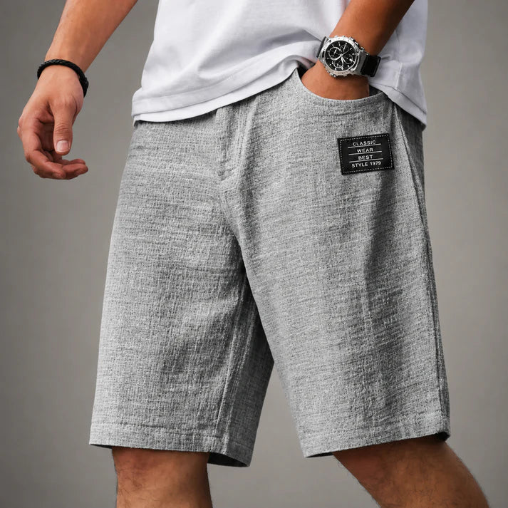 Caelan - Shorts de lino fino